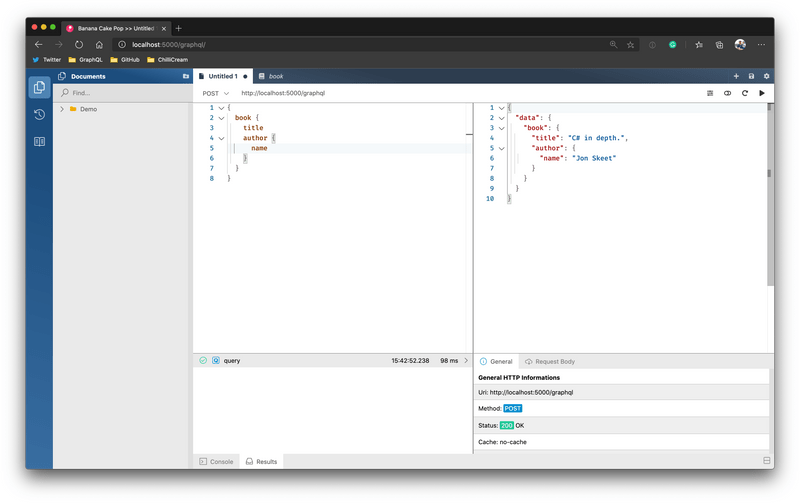 GraphQL IDE Execute Query